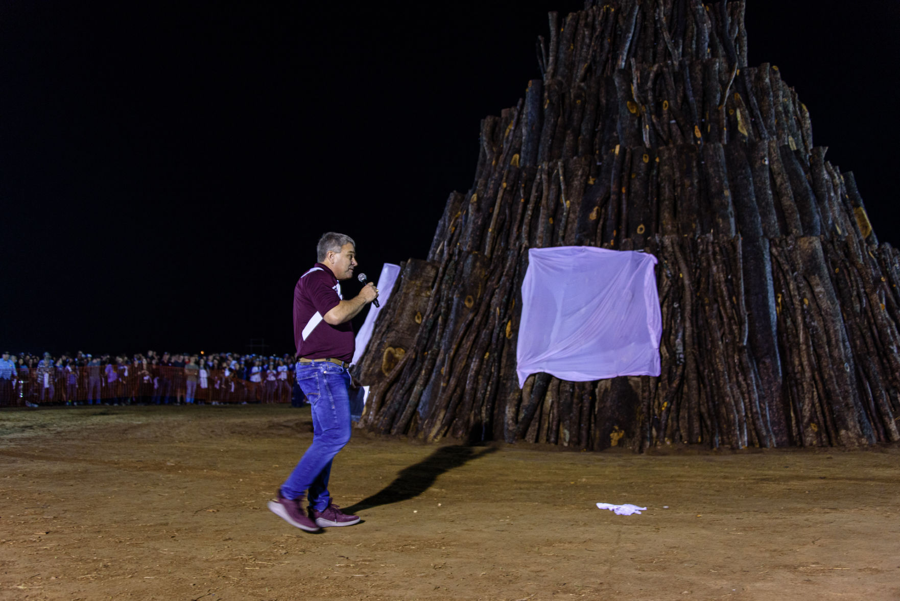 Student Bonfire burns